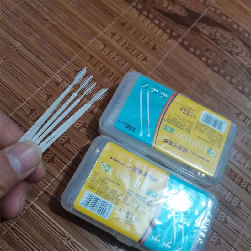 300 Pcs/bag Double-end Tooth S - Bamboo Toothbrush ulasan dan harga