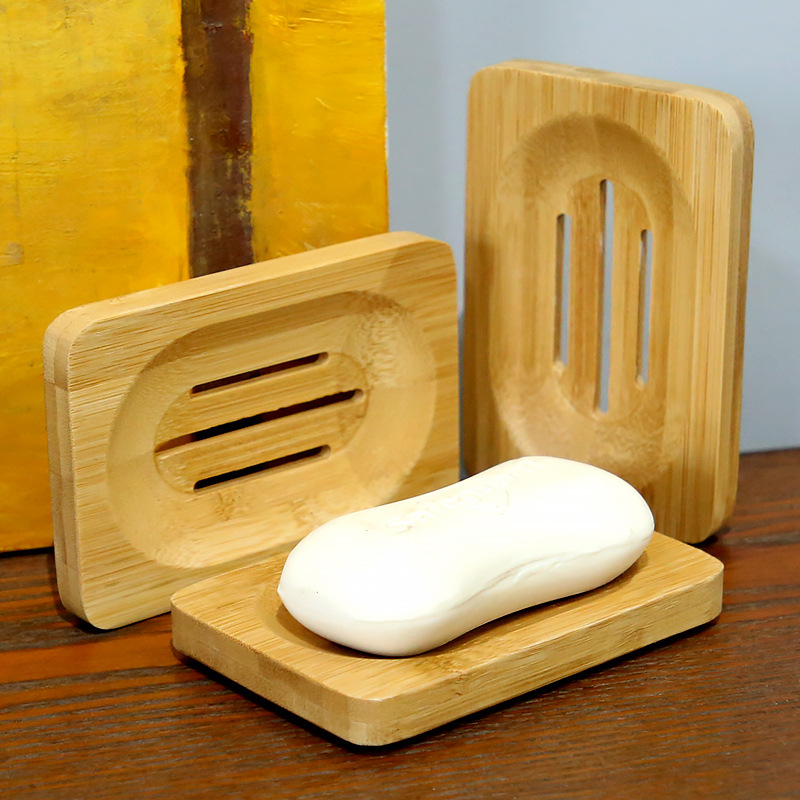 1 Pc Bamboo Wooden Soap Dish,  - Bamboo Cutlery ulasan dan harga