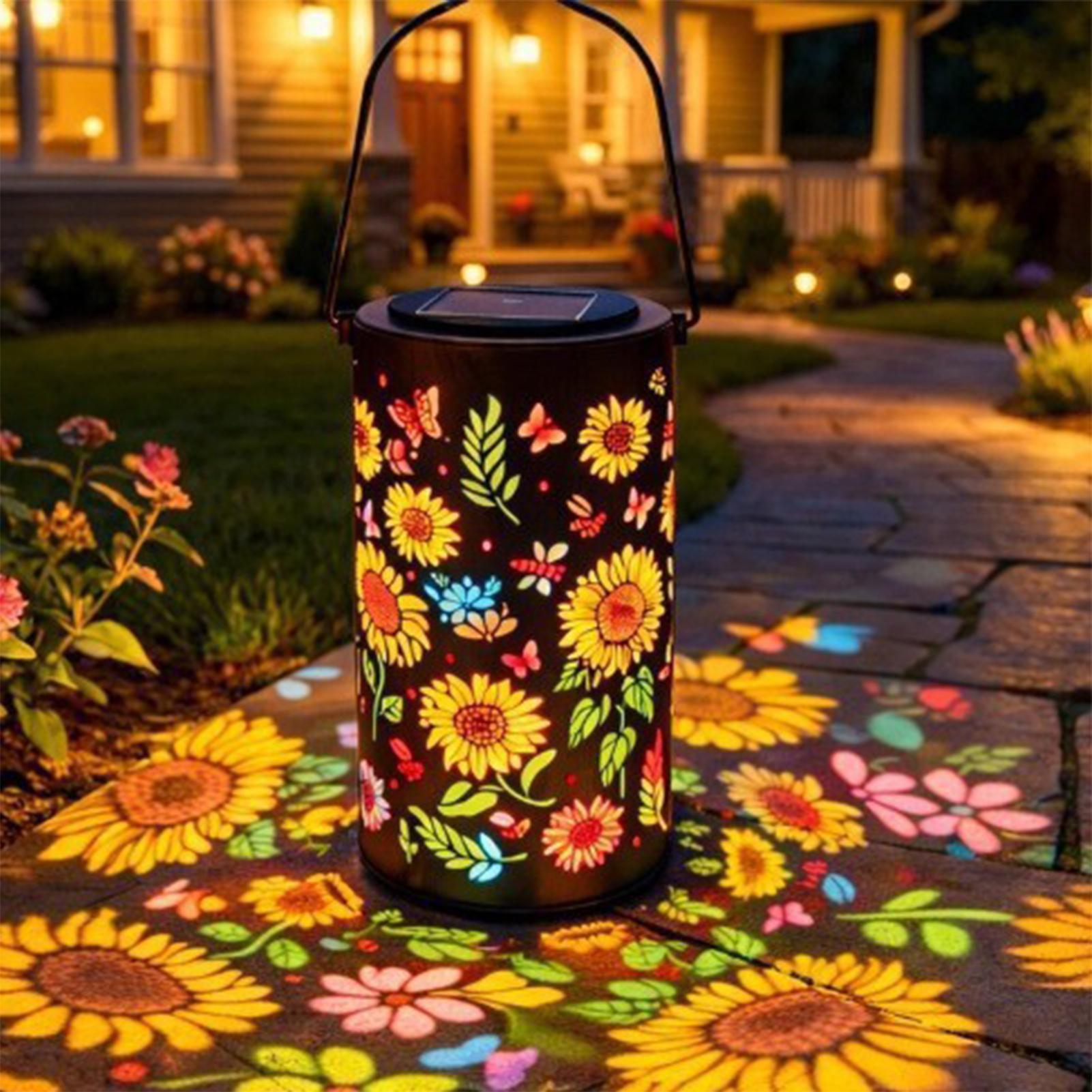 Sunflower Solar Lantern Weathe - Solar Garden Light ulasan dan harga
