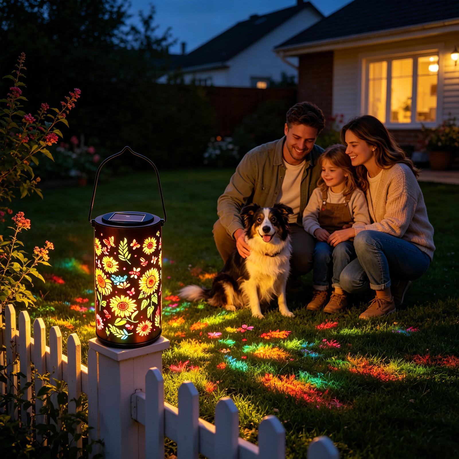 Sunflower Solar Lantern Weathe - Solar Garden Light ulasan dan harga