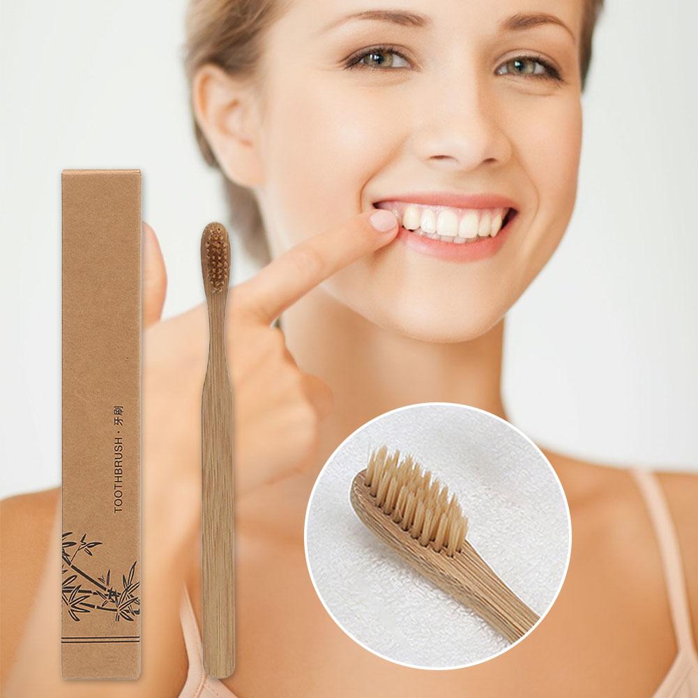 1/5/10Pcs Toothbrush Adult Bam - Bamboo Toothbrush ulasan dan harga