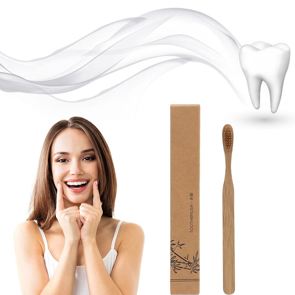 1/5/10Pcs Toothbrush Adult Bam - Bamboo Toothbrush ulasan dan harga