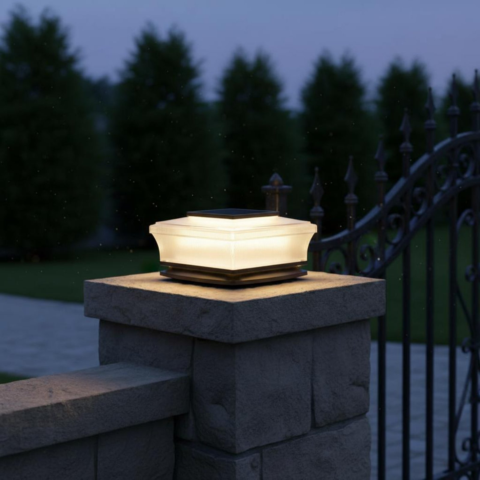 Solar Post Cap Light Wireless  - Solar Garden Light ulasan dan harga