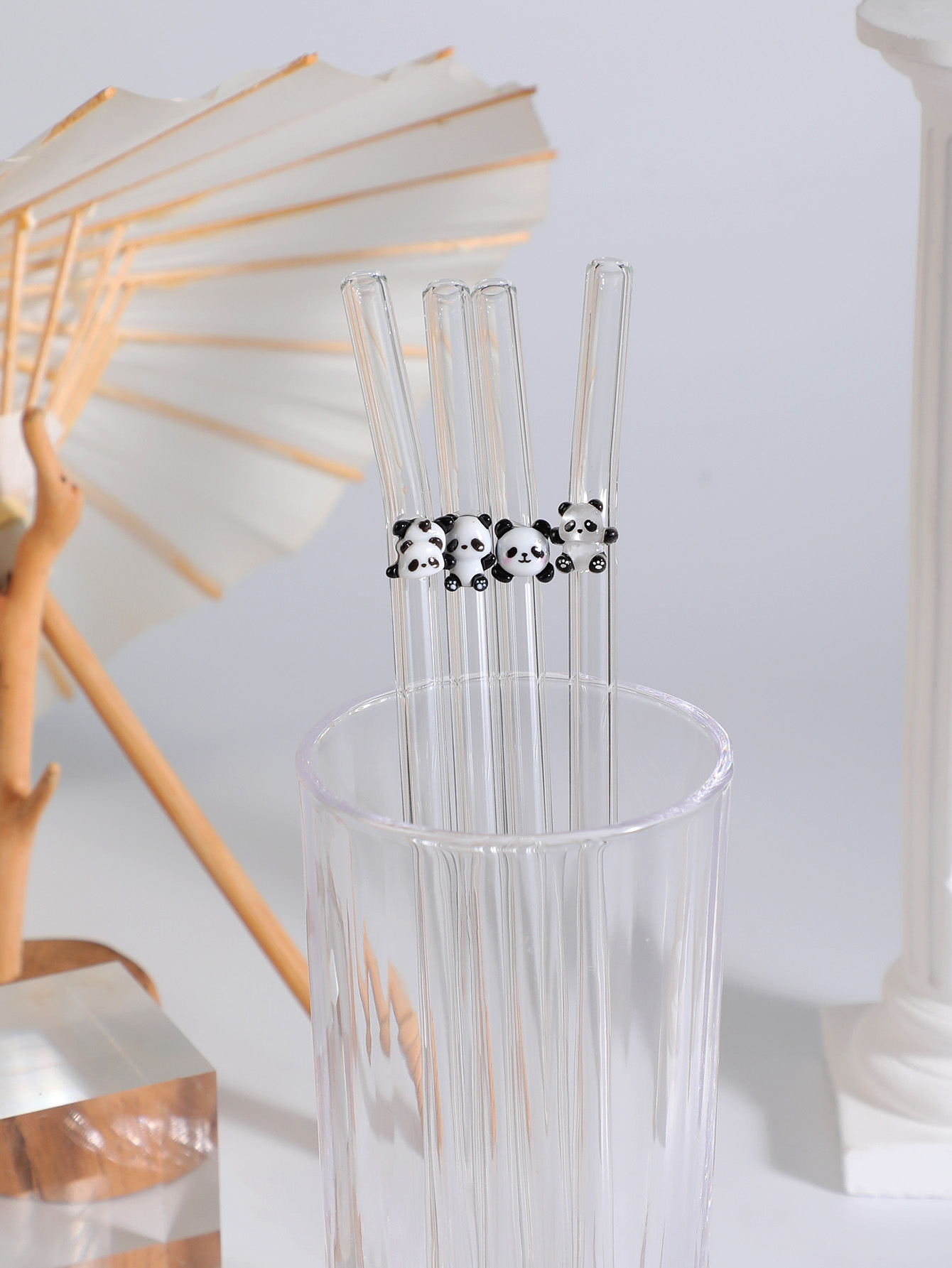 4/7PCS Panda Design Reusable B - Reusable Straw ulasan dan harga