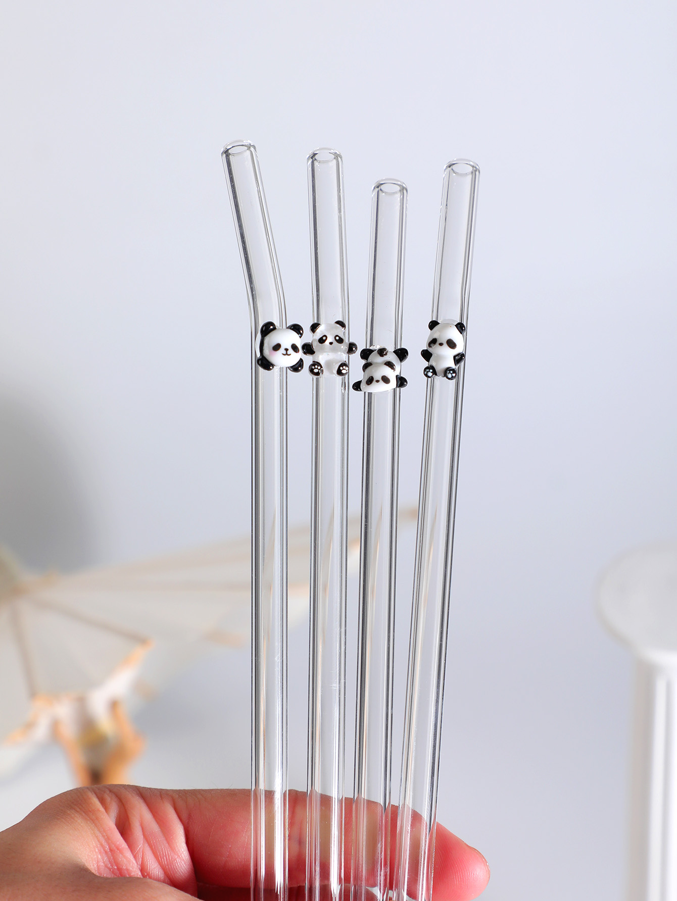 4/7PCS Panda Design Reusable B - Reusable Straw ulasan dan harga