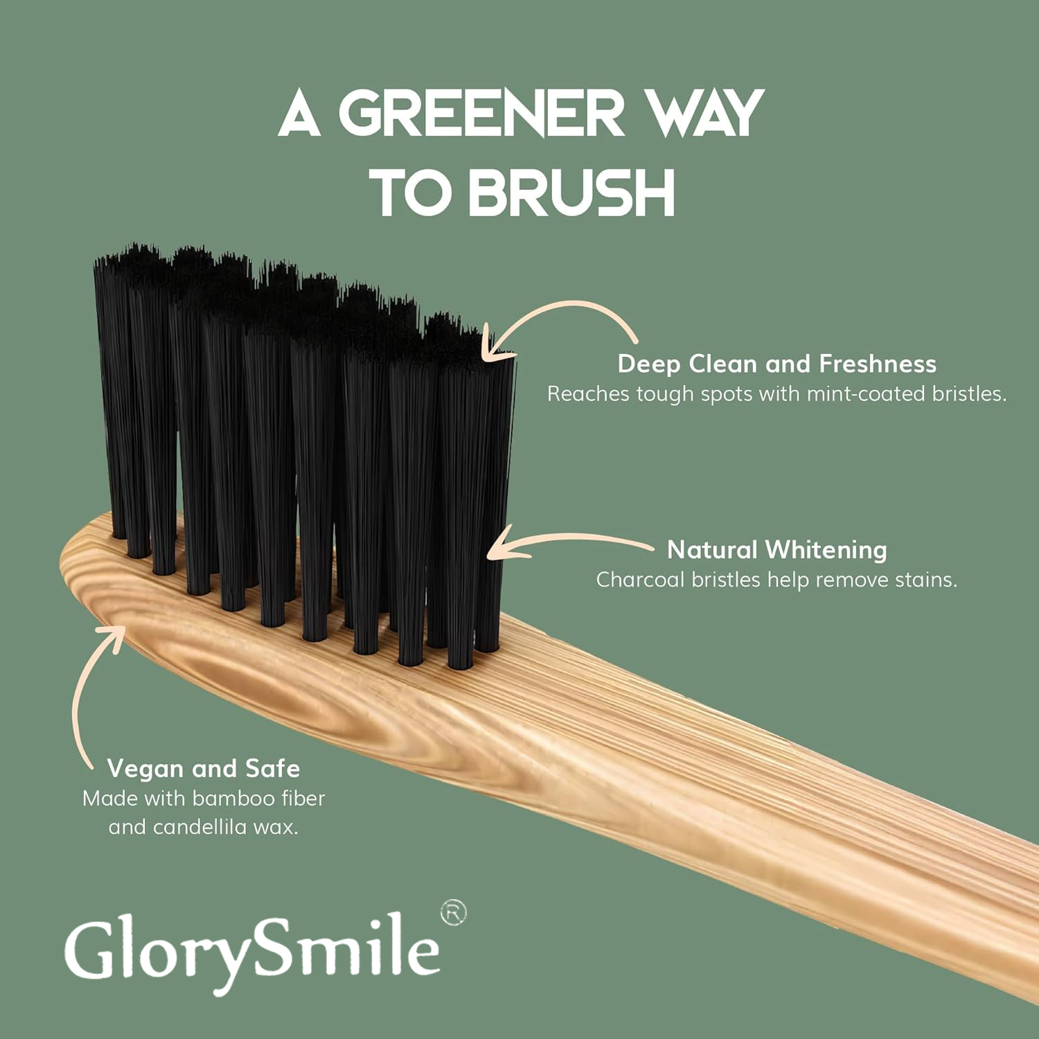 1/4 Pcs Bamboo Toothbrushes -  - Bamboo Toothbrush ulasan dan harga