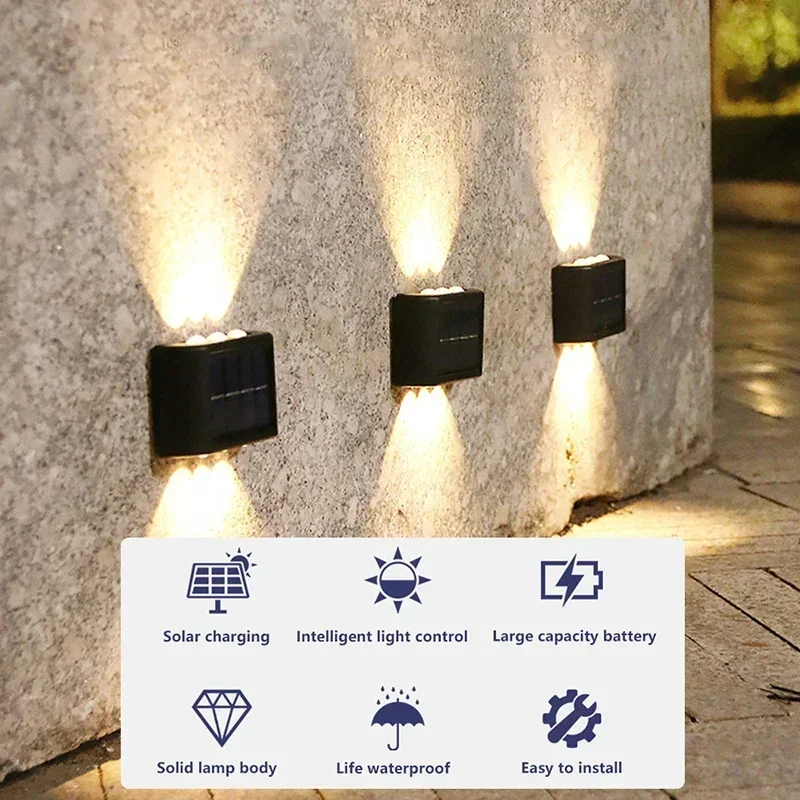 COB Solar Wall Lamp Outdoor Wa - Solar Garden Light ulasan dan harga