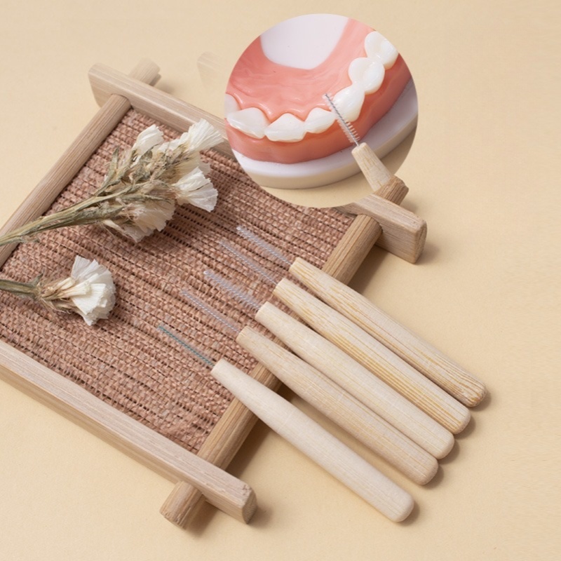 2 PCS Bamboo Interdental Brush - Bamboo Toothbrush ulasan dan harga
