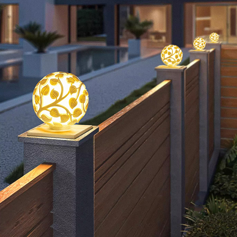 Outdoor column lights solar LE - Solar Garden Light ulasan dan harga