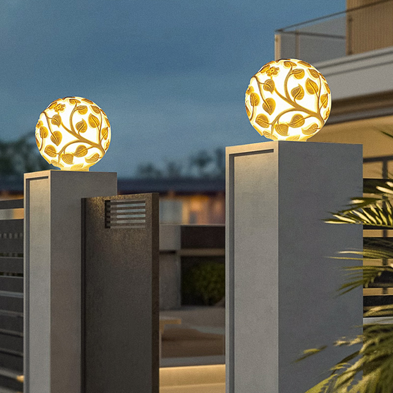 Outdoor column lights solar LE - Solar Garden Light ulasan dan harga