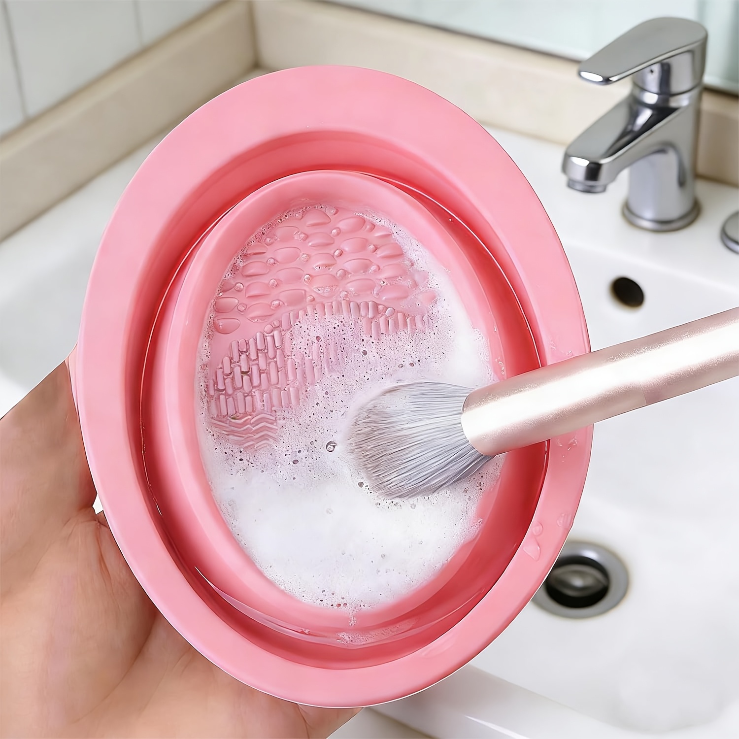 Foldable Silicone Makeup Brush - Eco Sponge ulasan dan harga