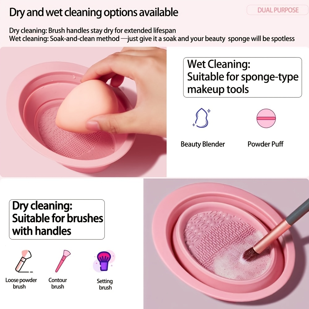 Foldable Silicone Makeup Brush - Eco Sponge ulasan dan harga