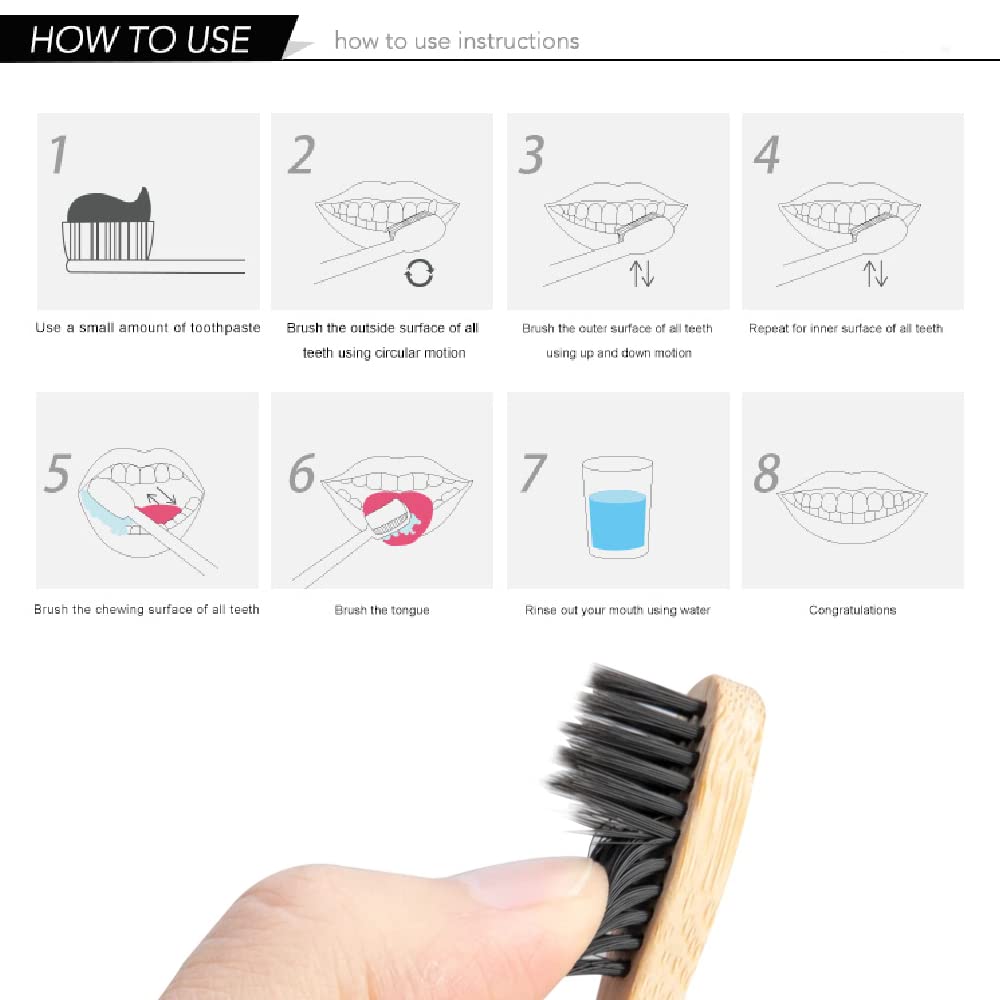 10 Pack Natural Bamboo Toothbr - Bamboo Toothbrush ulasan dan harga