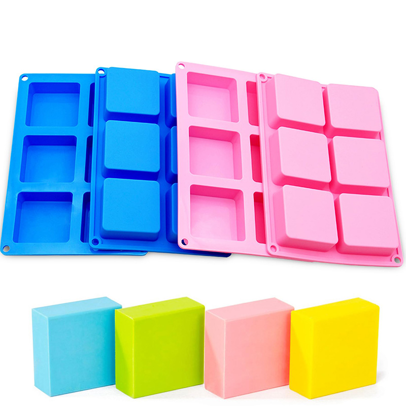 Square Soap Molds 6-Cavity Non - Eco Soap ulasan dan harga