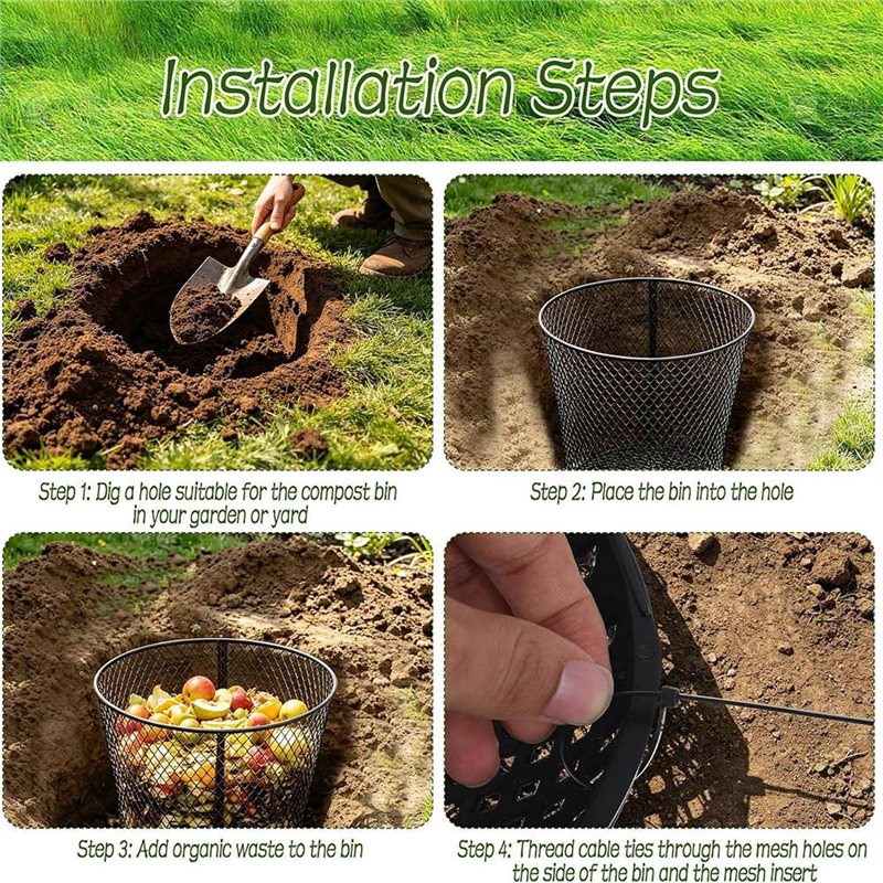 A27F-4 Pack Large Inground Wor - Compost Bin ulasan dan harga