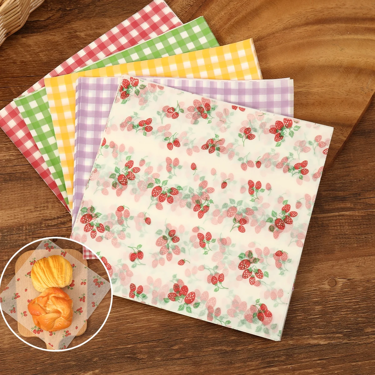50Pcs Oilproof Wrapping Paper  - Beeswax Wrap ulasan dan harga