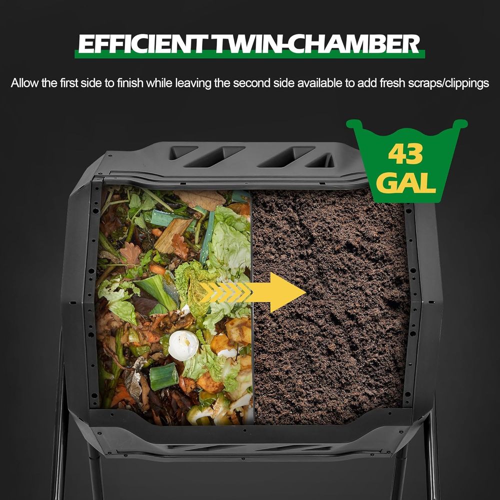 43 Gallon Compost Tumbler Bin  - Compost Bin ulasan dan harga