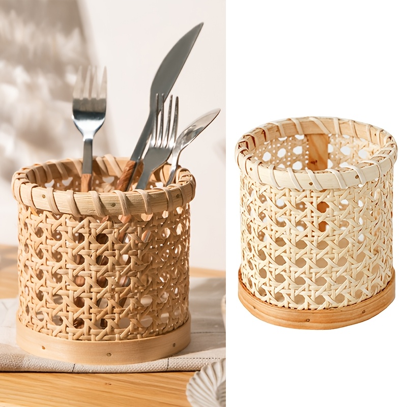 1pc Cutlery Stand - Multifunct - Bamboo Cutlery ulasan dan harga