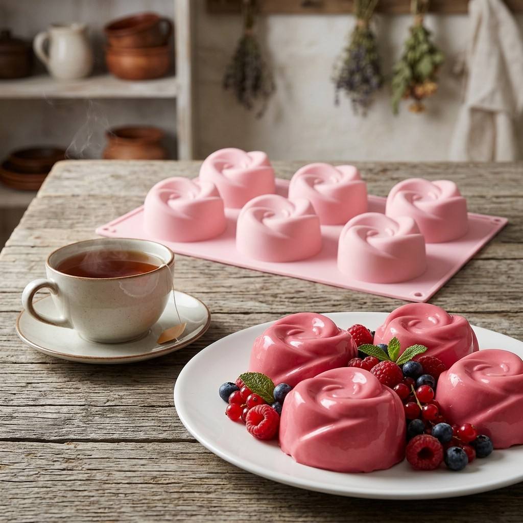 Food Grade 6-Cavity Rose Flowe - Eco Soap ulasan dan harga