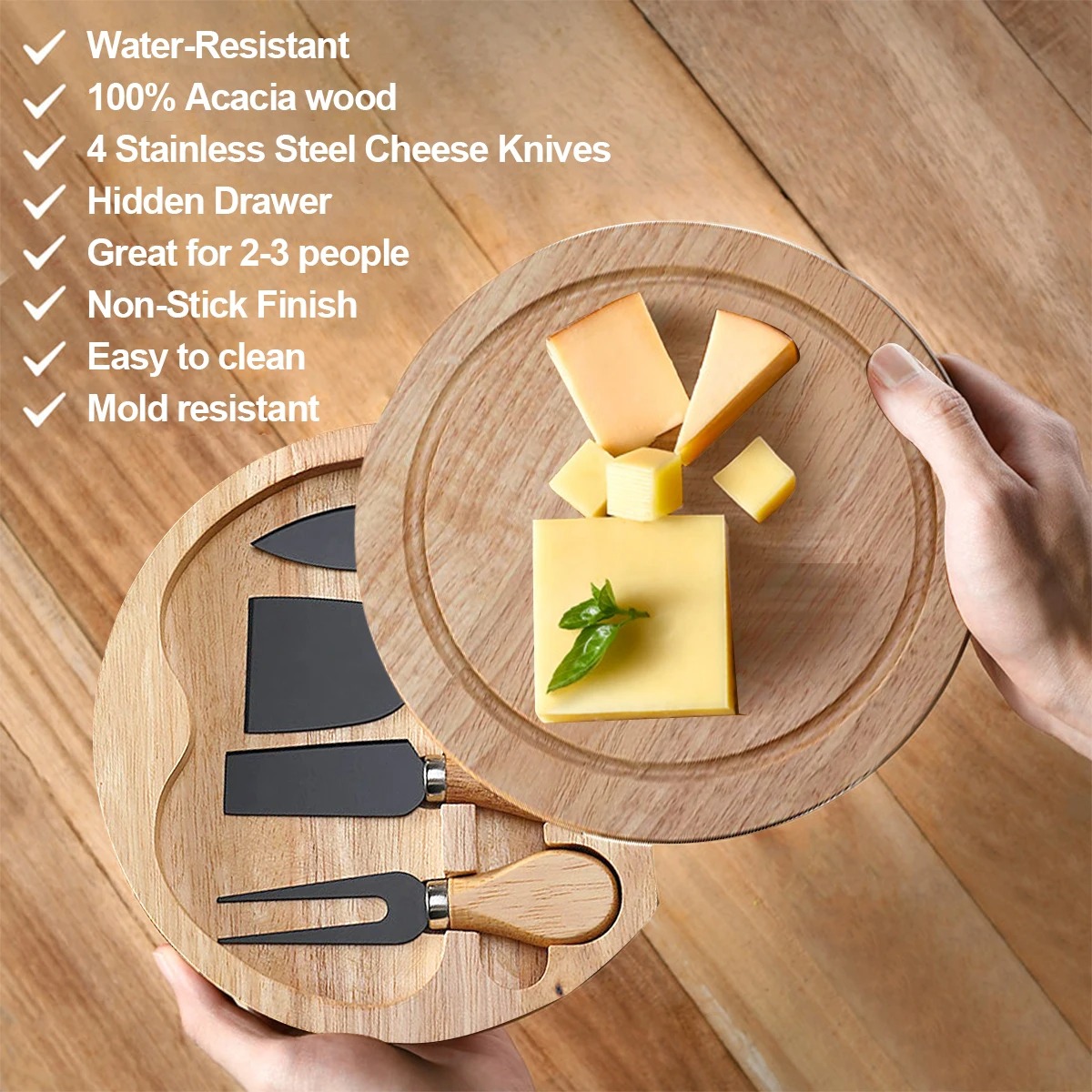 Cheese Knives Set for Charcute - Bamboo Cutlery ulasan dan harga