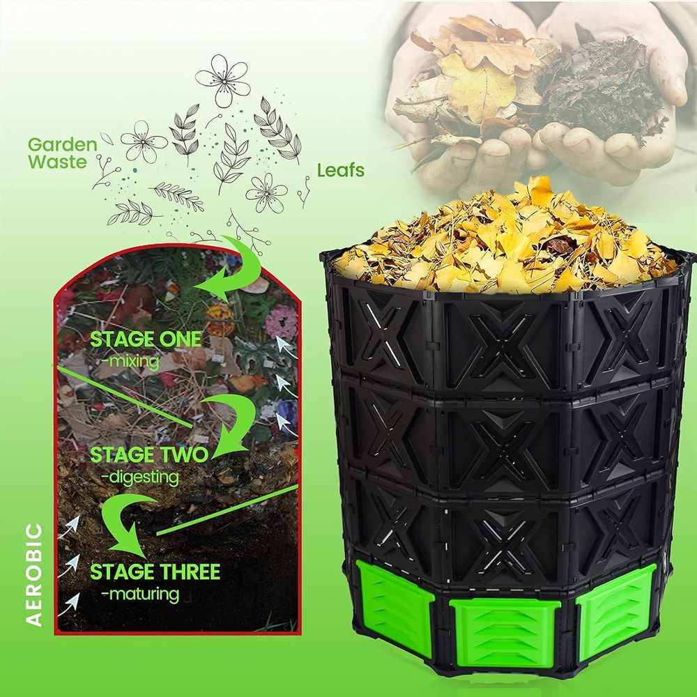 XXL Large Compost Bin Outdoor- - Compost Bin ulasan dan harga