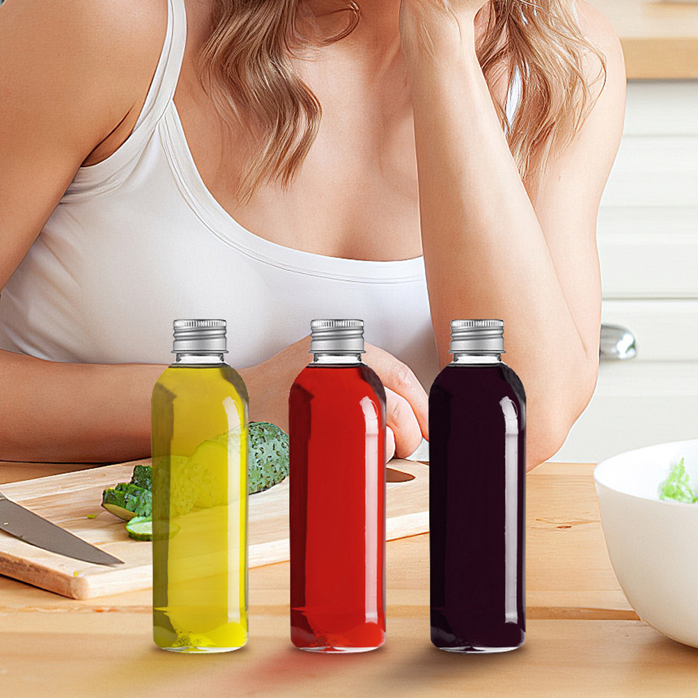 8Pcs Aluminum Cap Juice Bottle - Reusable Bottle ulasan dan harga