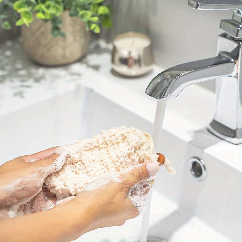 Soap Bag Set Natural Ramie Mes - Eco Sponge ulasan dan harga