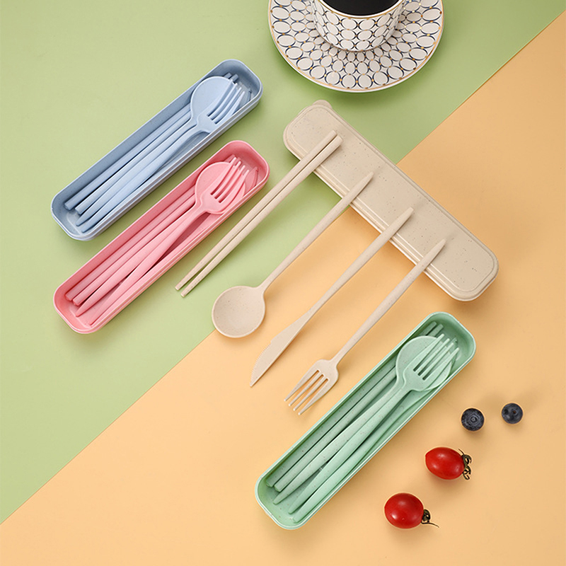 4Pcs/Set Portable Utensils Wit - Reusable Straw ulasan dan harga