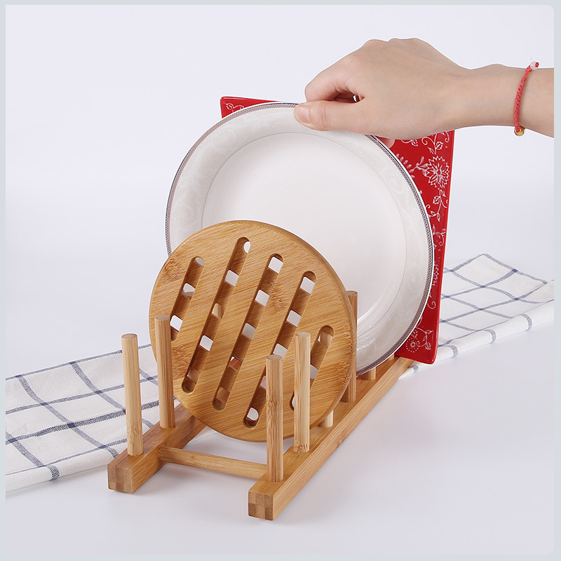 Kitchen Drainer Rack Dish Pot  - Bamboo Cutlery ulasan dan harga