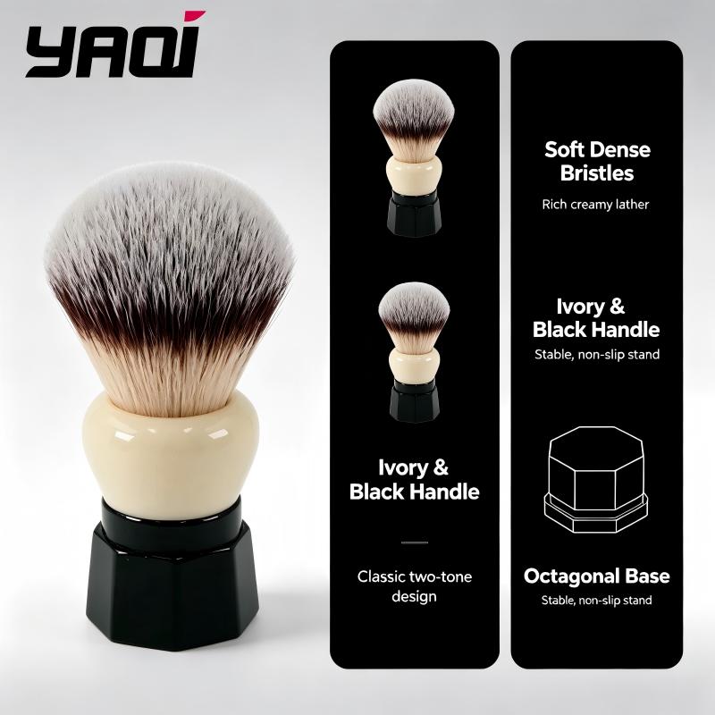 YAQI Shave Brush for Men White - Safety Razor Handle ulasan dan harga