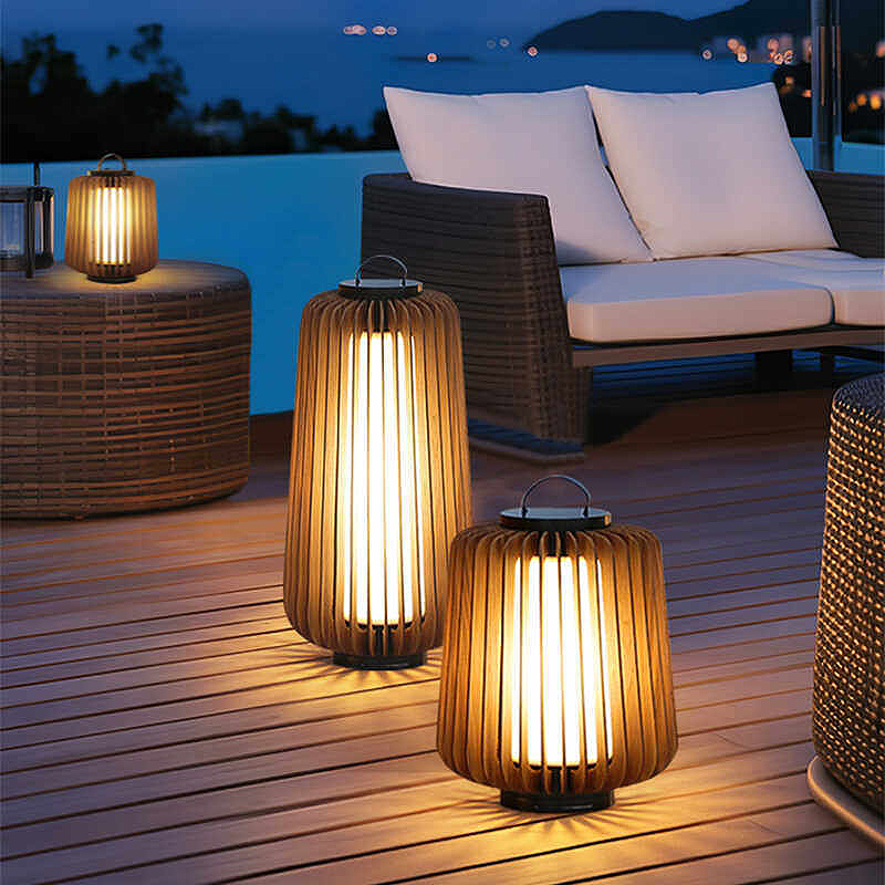 Luminous floor lamp courtyard  - Solar Garden Light ulasan dan harga