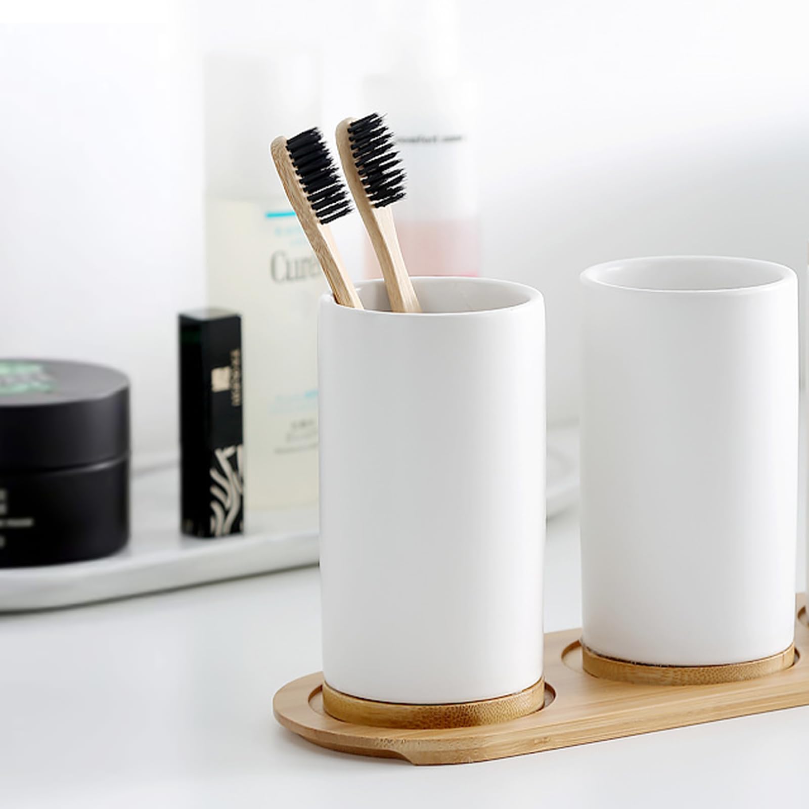 Ceramic Bathroom Set Fine Cera - Bamboo Toothbrush ulasan dan harga