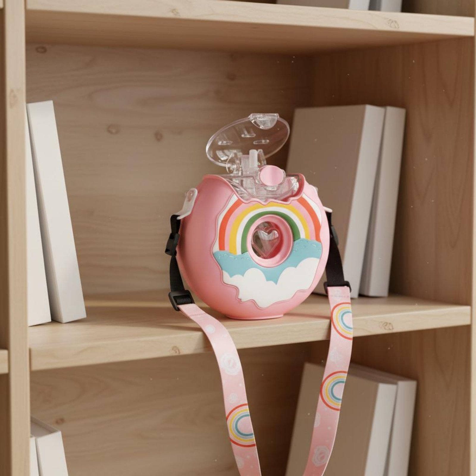 Donut Water Bottle Leak-Resist - Reusable Straw ulasan dan harga